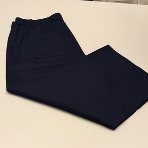 J. Jill Women’s Dark Blue Linen Chinos, NWOT